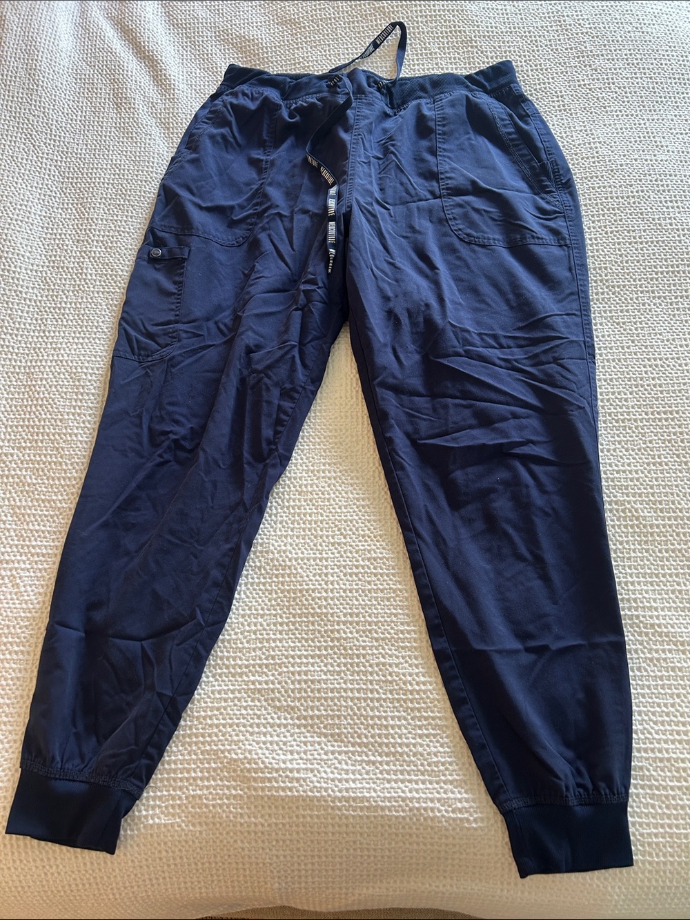 Med Couture  Navy Drawstring Joggers